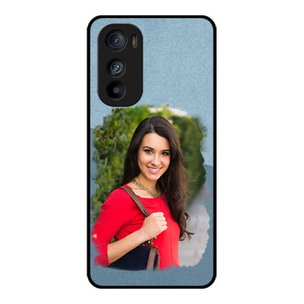 Motorola Edge 30 Custom Glass Phone Case - Grunge Line Art Design Motorola Edge 30 Custom Glass Phone Case - Grunge Line Art Design