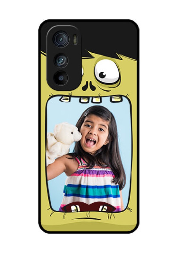 Motorola Edge 30 Custom Glass Phone Case - Cartoon Monster Back Case Design