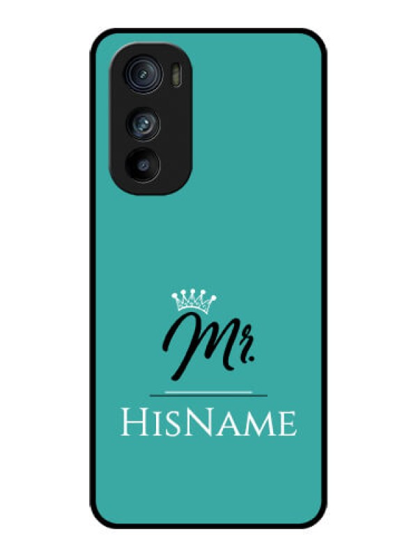 Custom Motorola Edge 30 Custom Glass Phone Case - Mr With Name Design