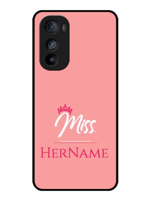 Custom Motorola Edge 30 Custom Glass Phone Case - Mrs With Name Design