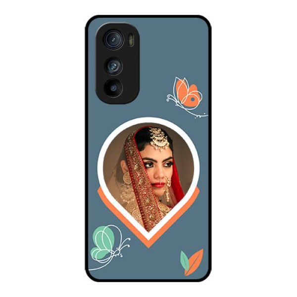 Motorola Edge 30 Custom Glass Phone Case - Droplet Butterflies Design Motorola Edge 30 Custom Glass Phone Case - Droplet Butterflies Design