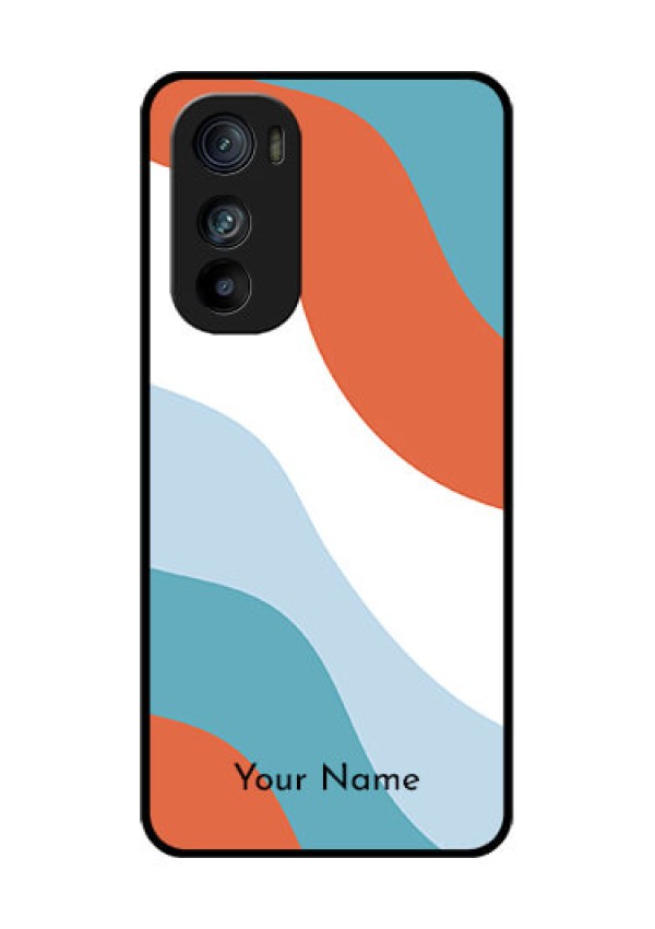 Motorola Edge 30 Custom Glass Phone Case - Coloured Waves Design
