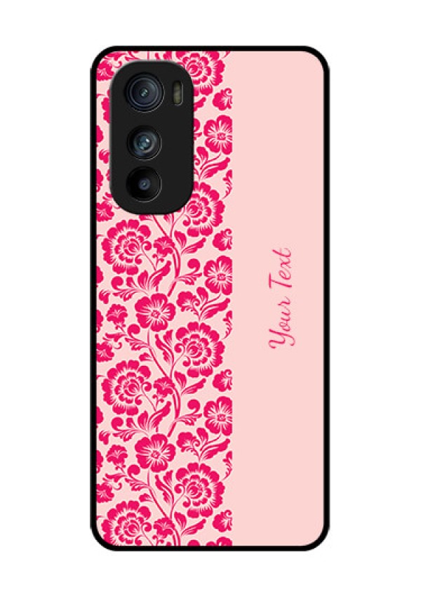 Motorola Edge 30 Custom Glass Phone Case - Attractive Floral Pattern Design