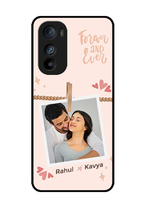 Motorola Edge 30 Custom Glass Phone Case - Forever And Ever Love Design