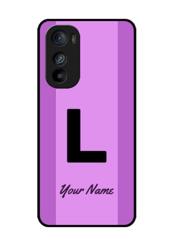 Motorola Edge 30 Custom Glass Phone Case - Tricolor Custom Text Design