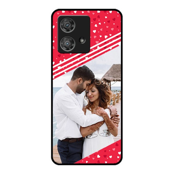 Motorola Edge 40 Neo Custom Glass Phone Case - Valentines Gift Design