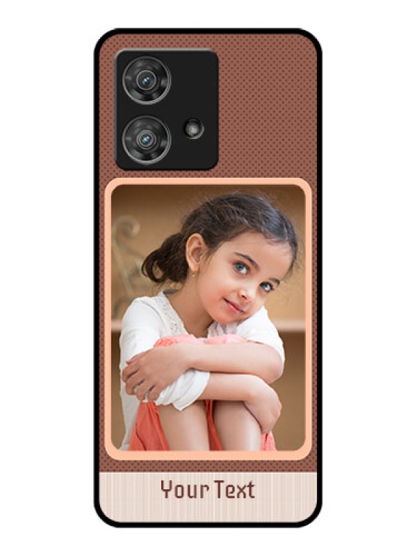 Custom Motorola Edge 40 Neo Custom Glass Phone Case - Simple Pic Upload Design