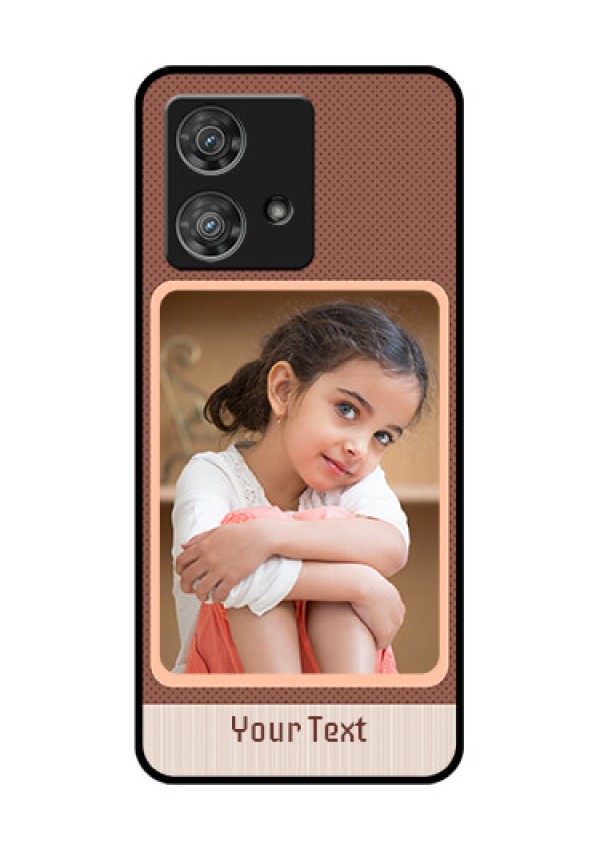 Motorola Edge 40 Neo Custom Glass Phone Case - Simple Pic Upload Design