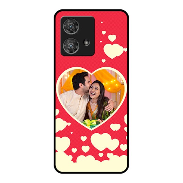 Motorola Edge 40 Neo Custom Glass Phone Case - Love Symbols Phone Cover Design Motorola Edge 40 Neo Custom Glass Phone Case - Love Symbols Phone Cover Design