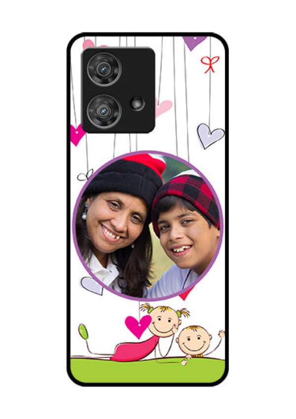 Motorola Edge 40 Neo Custom Glass Phone Case - Cute Kids Phone Case Design