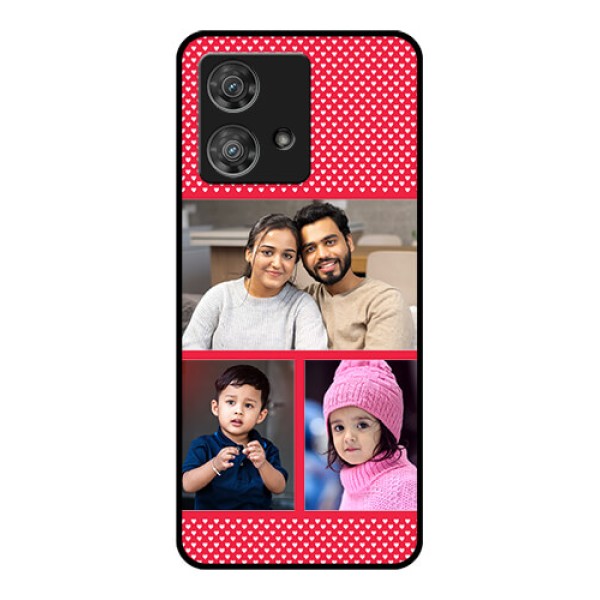 Motorola Edge 40 Neo Custom Glass Phone Case - Bulk Photo Upload Design Motorola Edge 40 Neo Custom Glass Phone Case - Bulk Photo Upload Design