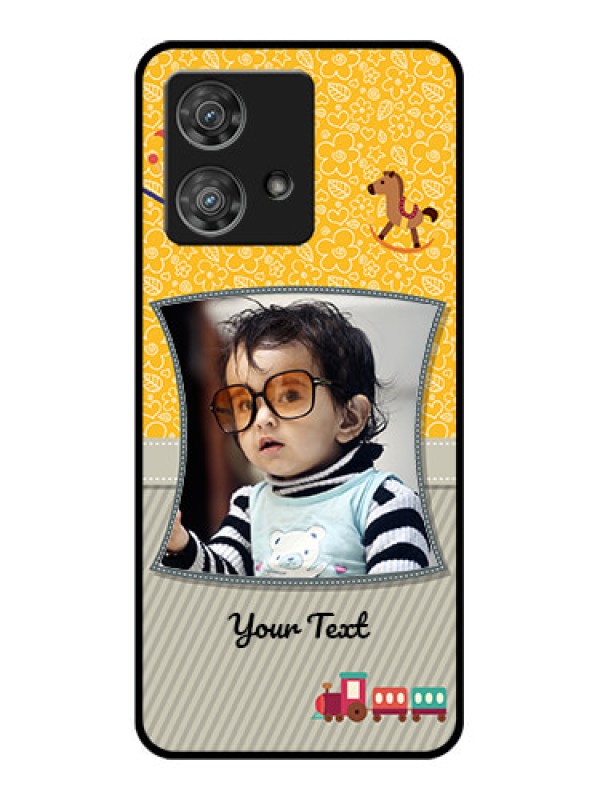 Custom Motorola Edge 40 Neo Custom Glass Phone Case - Baby Picture Upload Design