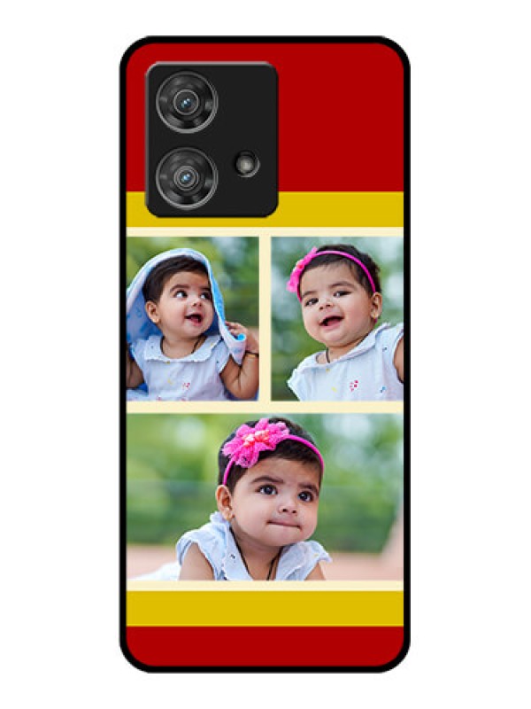 Custom Motorola Edge 40 Neo Custom Glass Phone Case - Multiple Pic Upload Design