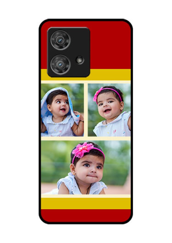 Motorola Edge 40 Neo Custom Glass Phone Case - Multiple Pic Upload Design