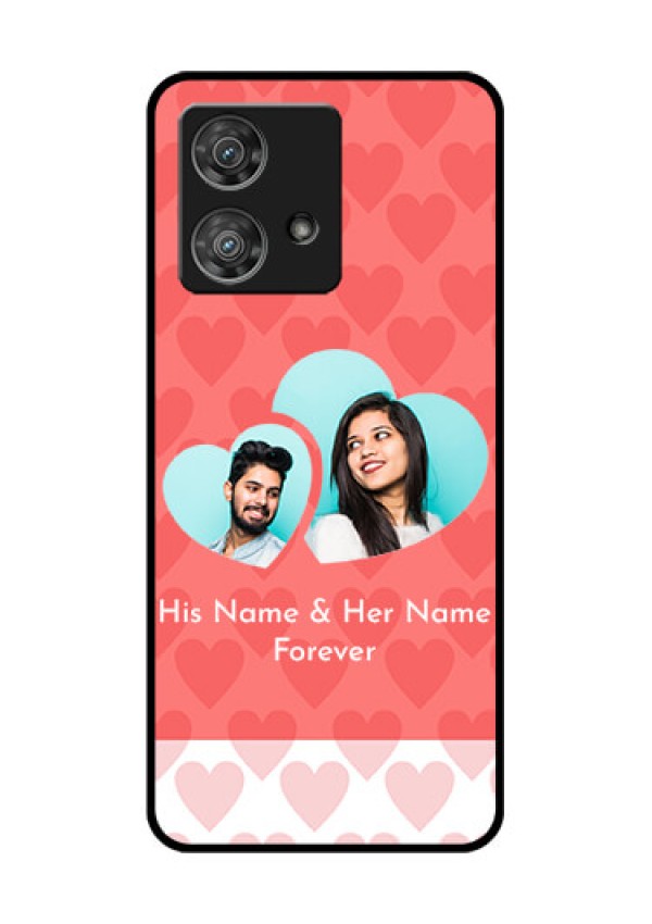 Motorola Edge 40 Neo Custom Glass Phone Case - Couple Pic Upload Design