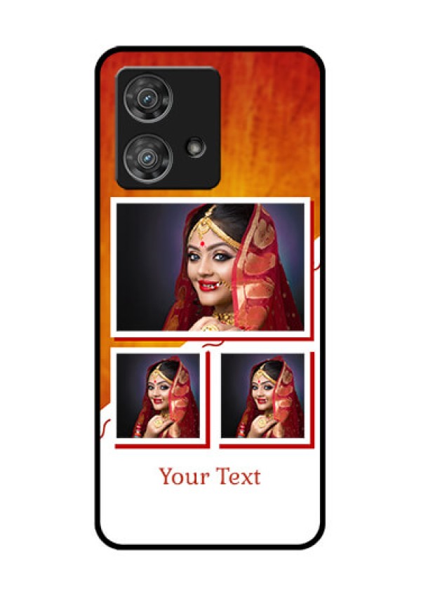 Motorola Edge 40 Neo Custom Glass Phone Case - Wedding Memories Design