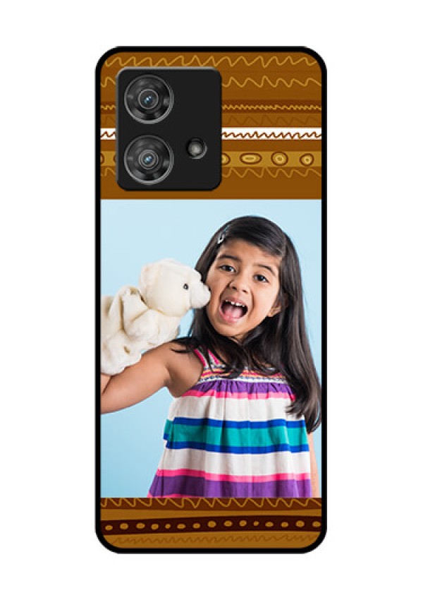 Motorola Edge 40 Neo Custom Glass Phone Case - Friends Picture Upload Design