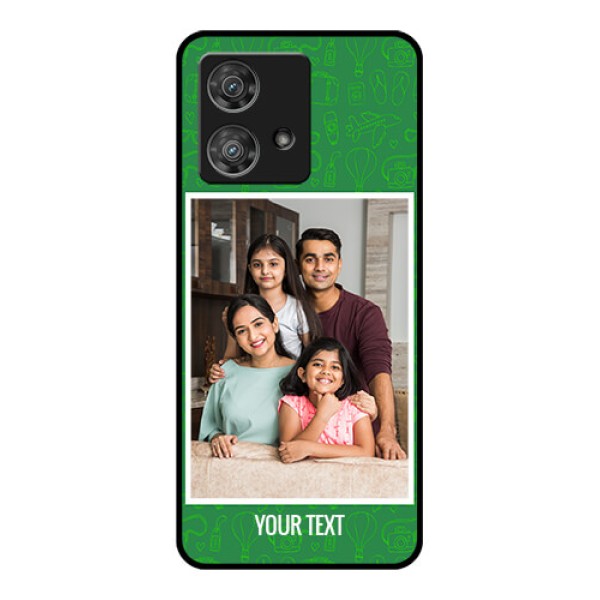Motorola Edge 40 Neo Custom Glass Phone Case - Picture Upload Design