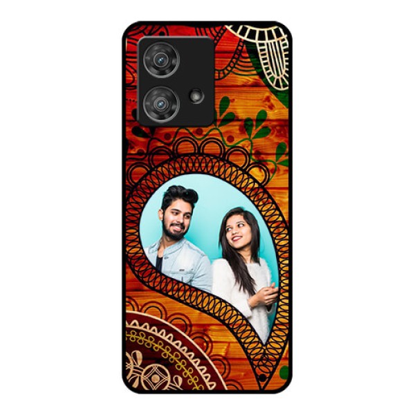 Motorola Edge 40 Neo Custom Glass Phone Case - Abstract Colorful Design