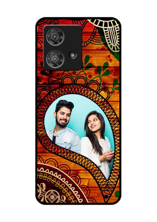 Motorola Edge 40 Neo Custom Glass Phone Case - Abstract Colorful Design