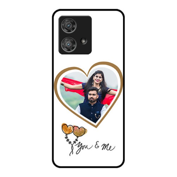 Motorola Edge 40 Neo Custom Glass Phone Case - You & Me Design
