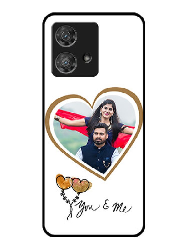 Custom Motorola Edge 40 Neo Custom Glass Phone Case - You & Me Design