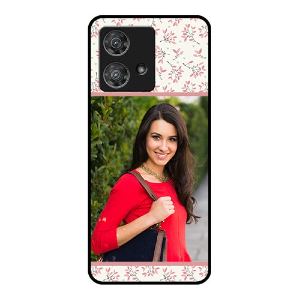 Motorola Edge 40 Neo Custom Glass Phone Case - Stunning Floral Design