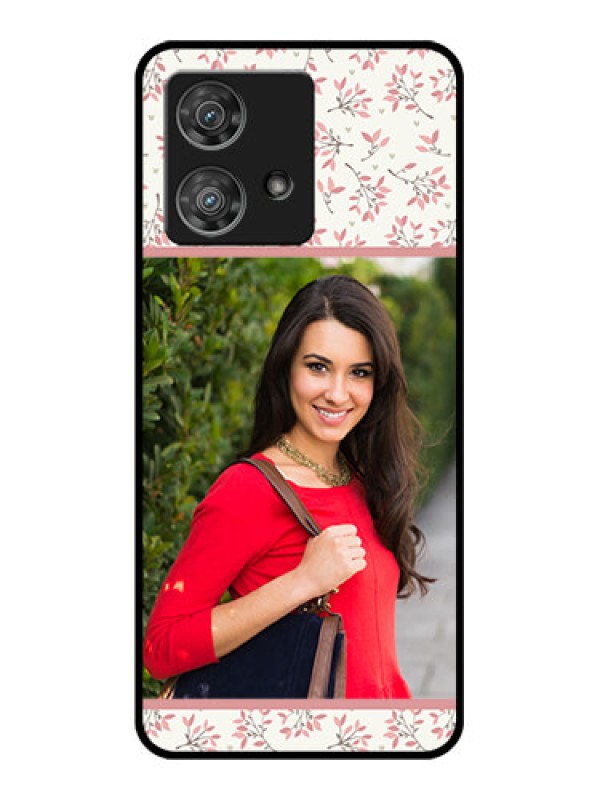 Custom Motorola Edge 40 Neo Custom Glass Phone Case - Stunning Floral Design