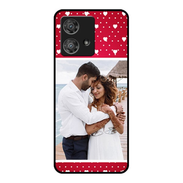 Motorola Edge 40 Neo Custom Glass Phone Case - Hearts Mobile Case Design Motorola Edge 40 Neo Custom Glass Phone Case - Hearts Mobile Case Design