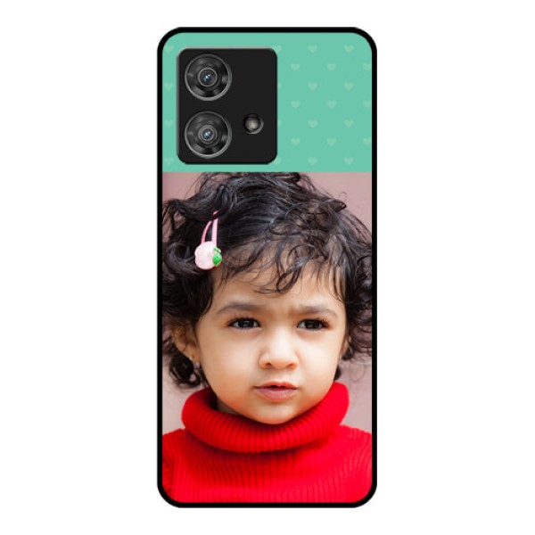 Motorola Edge 40 Neo Custom Glass Phone Case - Lovers Picture Design