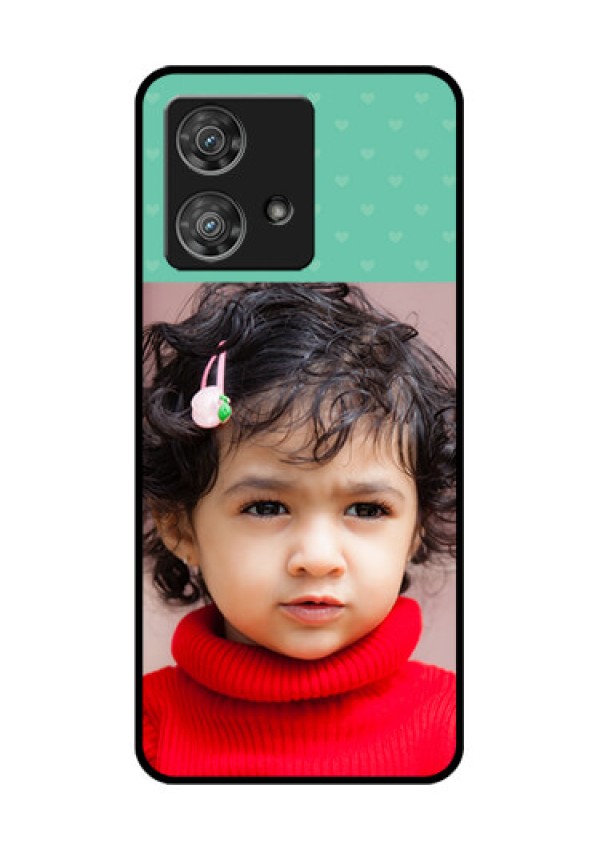 Motorola Edge 40 Neo Custom Glass Phone Case - Lovers Picture Design