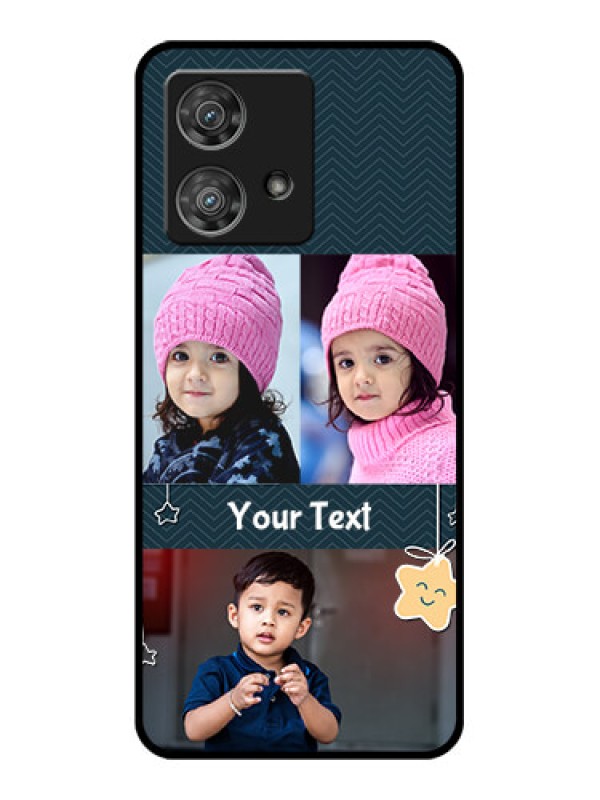 Custom Motorola Edge 40 Neo Custom Glass Phone Case - Hanging Stars Design