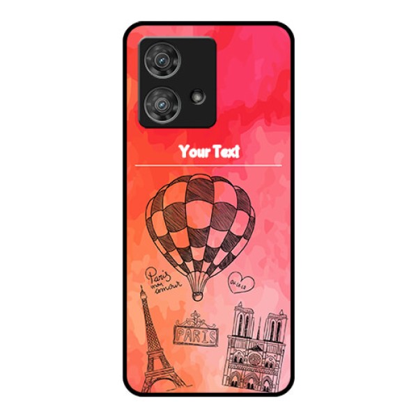 Motorola Edge 40 Neo Custom Glass Phone Case - Paris Theme Design