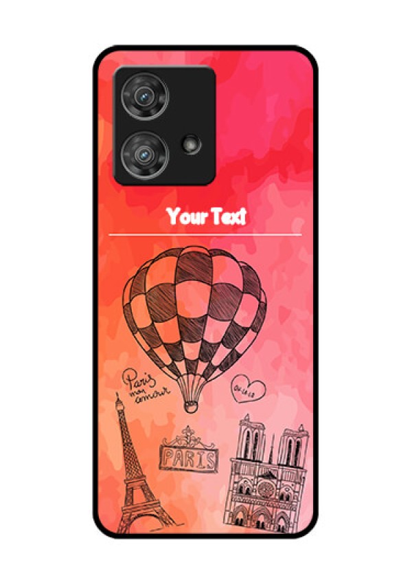 Motorola Edge 40 Neo Custom Glass Phone Case - Paris Theme Design