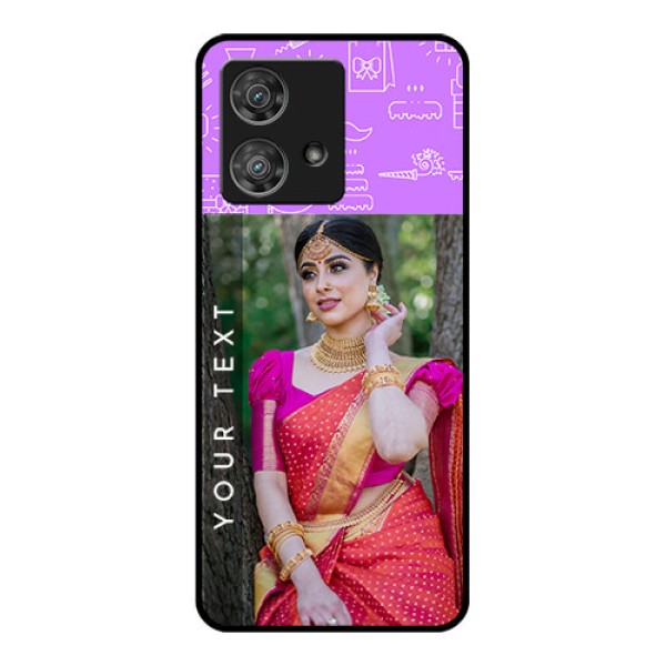 Motorola Edge 40 Neo Custom Glass Phone Case - Birthday Icons Design
