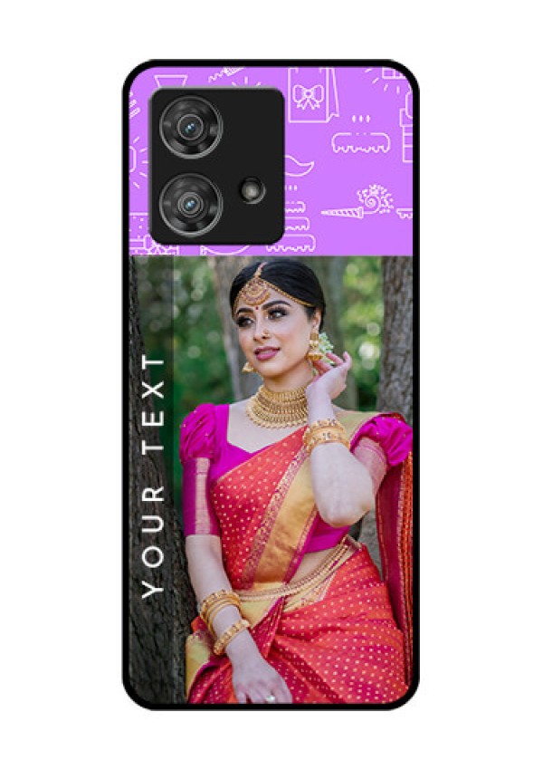 Motorola Edge 40 Neo Custom Glass Phone Case - Birthday Icons Design