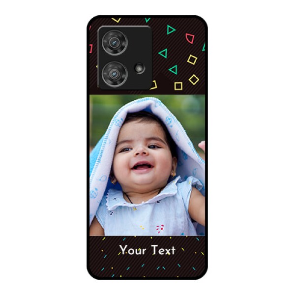Motorola Edge 40 Neo Custom Glass Phone Case - With Confetti Birthday Design Motorola Edge 40 Neo Custom Glass Phone Case - With Confetti Birthday Design