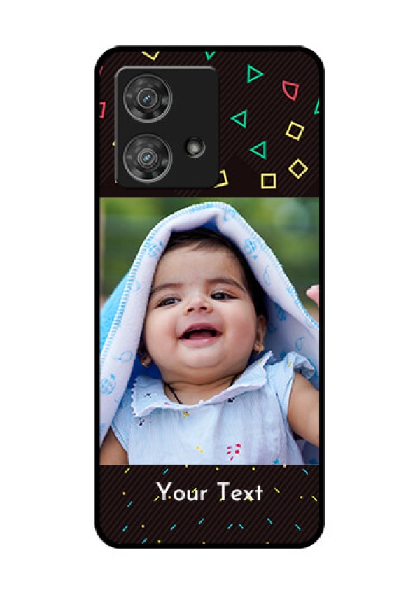 Motorola Edge 40 Neo Custom Glass Phone Case - With Confetti Birthday Design