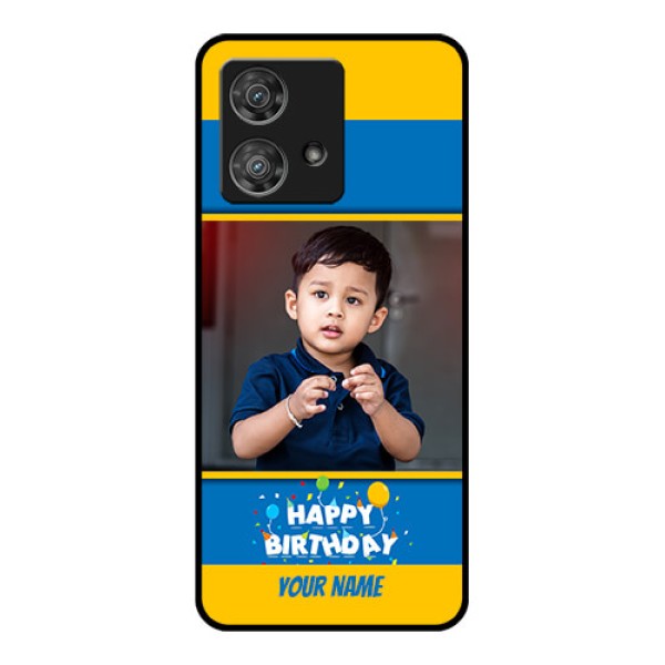 Motorola Edge 40 Neo Custom Glass Phone Case - Birthday Wishes Design