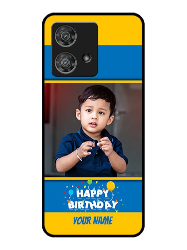Custom Motorola Edge 40 Neo Custom Glass Phone Case - Birthday Wishes Design
