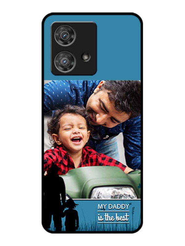 Custom Motorola Edge 40 Neo Custom Glass Phone Case - Best Dad Design
