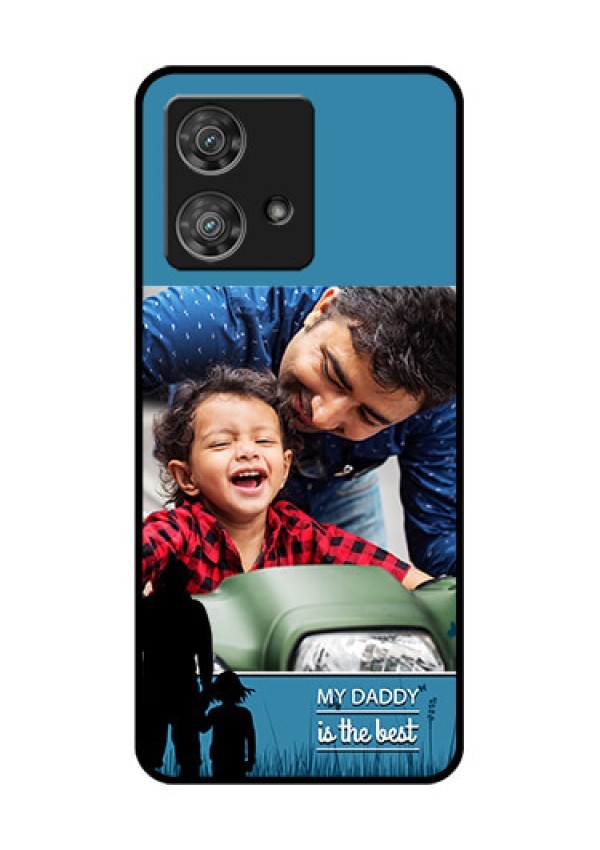 Motorola Edge 40 Neo Custom Glass Phone Case - Best Dad Design