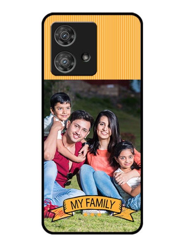 Custom Motorola Edge 40 Neo Custom Glass Phone Case - My Family Design