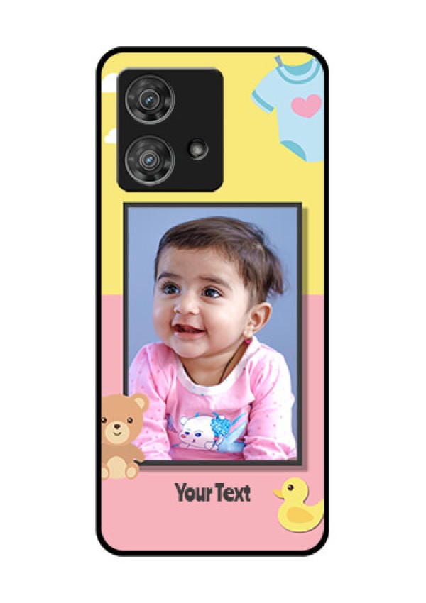 Motorola Edge 40 Neo Custom Glass Phone Case - Kids 2 Color Design