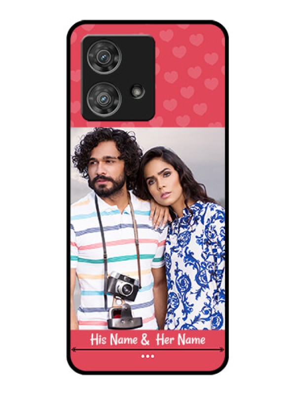 Custom Motorola Edge 40 Neo Custom Glass Phone Case - Simple Love Design