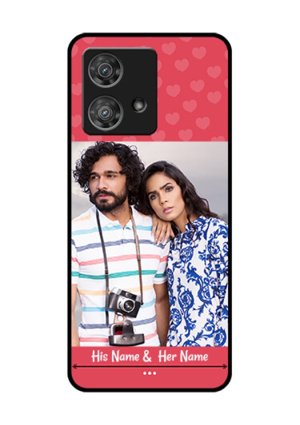 Motorola Edge 40 Neo Custom Glass Phone Case - Simple Love Design