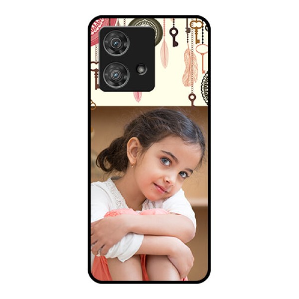Motorola Edge 40 Neo Custom Glass Phone Case - Boho Style Design
