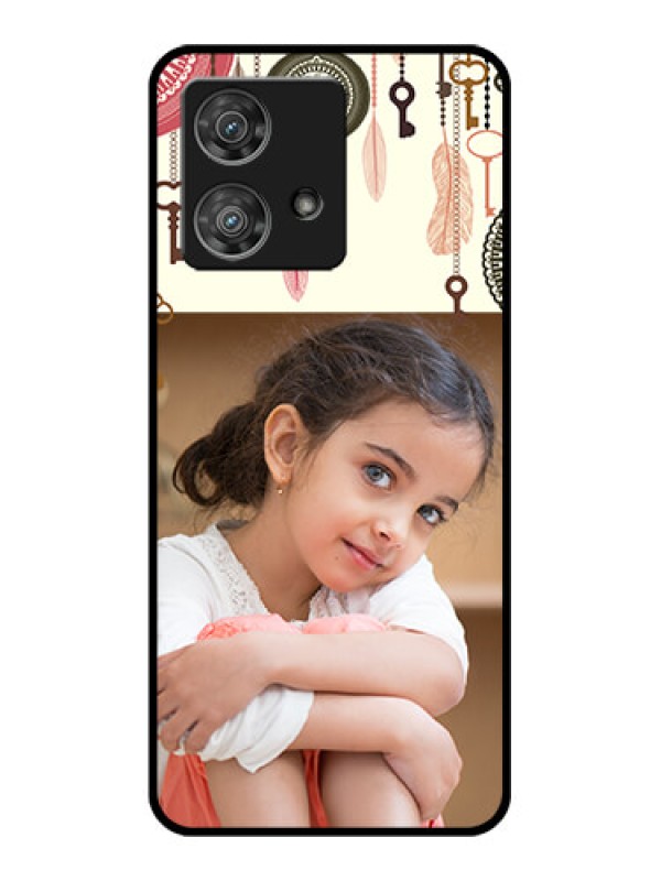 Custom Motorola Edge 40 Neo Custom Glass Phone Case - Boho Style Design