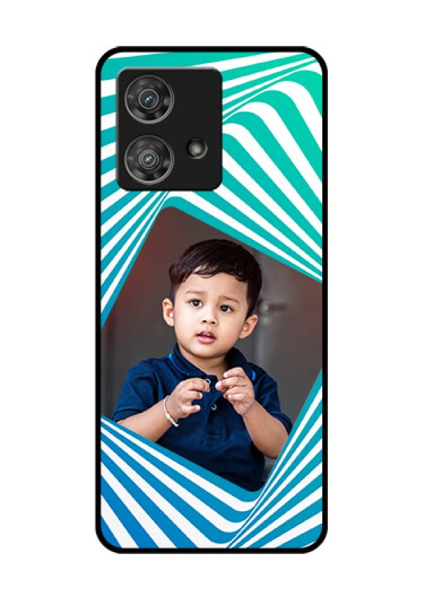 Motorola Edge 40 Neo Custom Glass Phone Case - Abstract Spiral Design