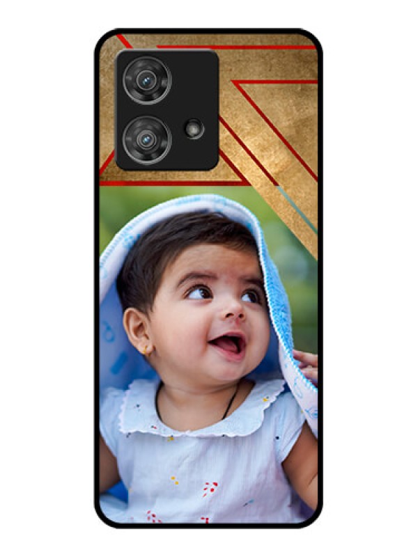 Custom Motorola Edge 40 Neo Custom Glass Phone Case - Gradient Abstract Texture Design